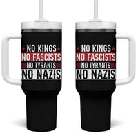 No Kings No Fascists No Nazis Tumbler With Handle Patriotic Political