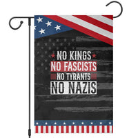 No Kings No Fascists No Nazis Garden Flag Patriotic Political
