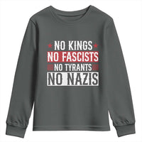 No Kings No Fascists No Nazis Youth Sweatshirt Patriotic Political