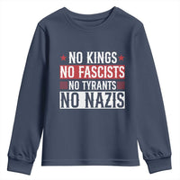 No Kings No Fascists No Nazis Youth Sweatshirt Patriotic Political