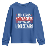 No Kings No Fascists No Nazis Youth Sweatshirt Patriotic Political