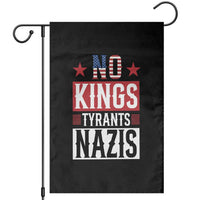 American Democracy Garden Flag No Kings No Tyrants No Nazis