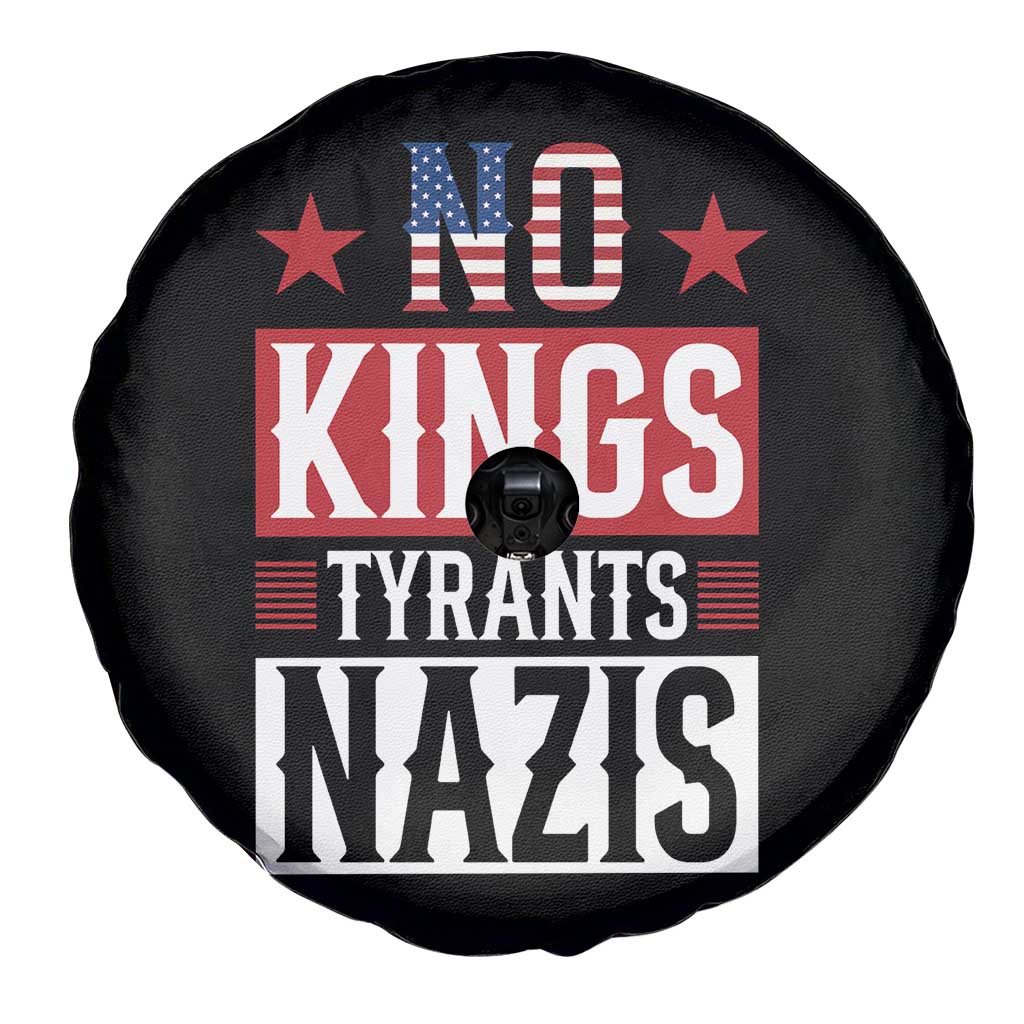 American Democracy Spare Tire Cover No Kings No Tyrants No Nazis