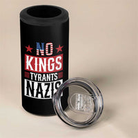 American Democracy 4 in 1 Can Cooler Tumbler No Kings No Tyrants No Nazis
