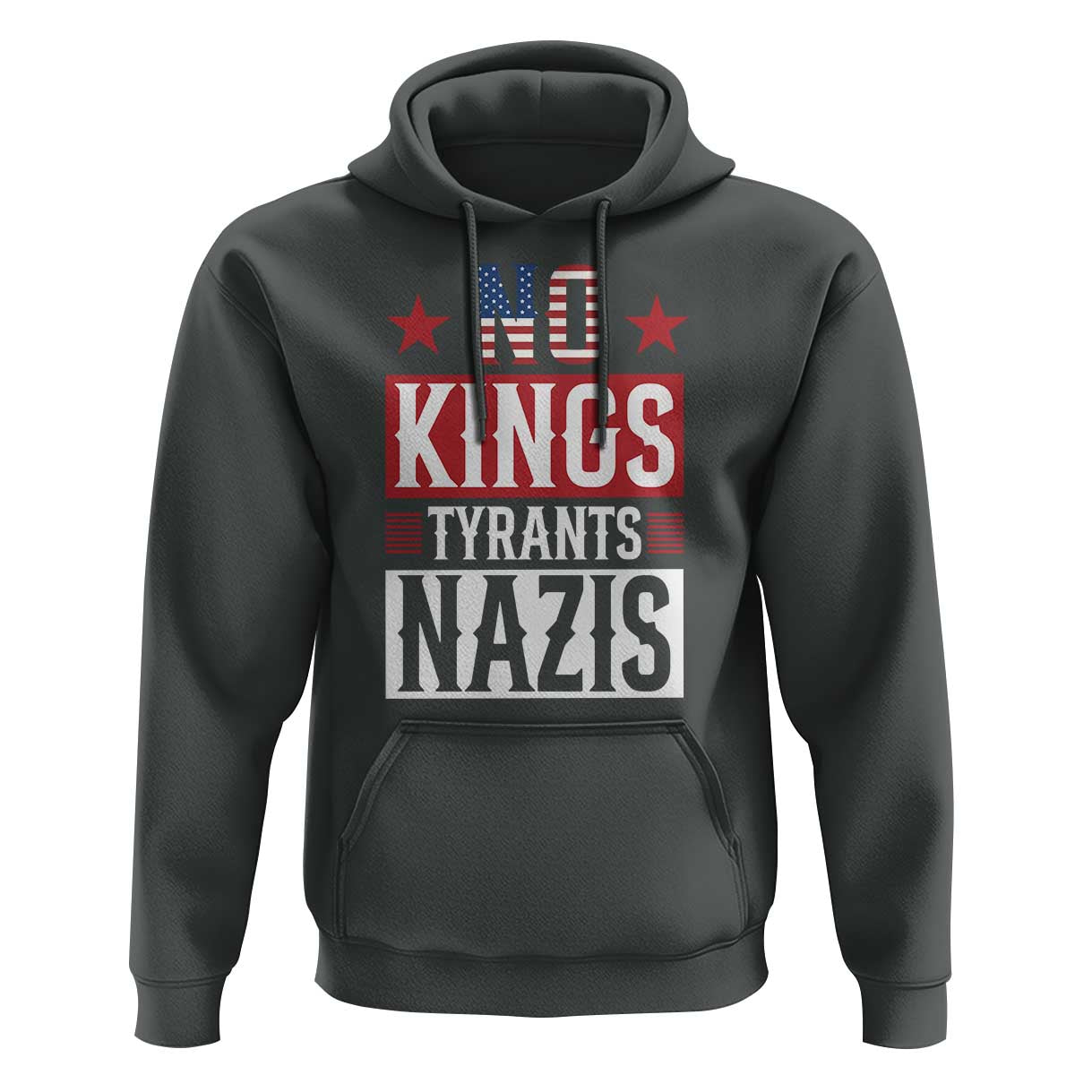American Democracy Hoodie No Kings No Tyrants No Nazis