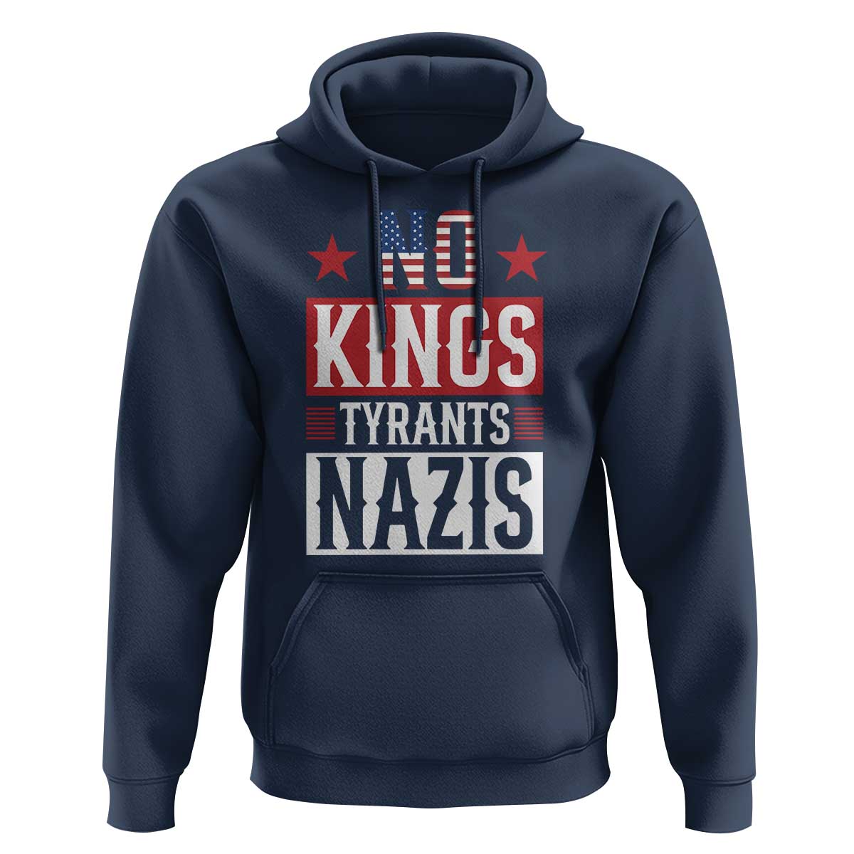 American Democracy Hoodie No Kings No Tyrants No Nazis