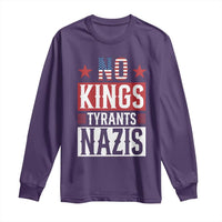 American Democracy Long Sleeve Shirt No Kings No Tyrants No Nazis