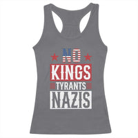 American Democracy Racerback Tank Top No Kings No Tyrants No Nazis