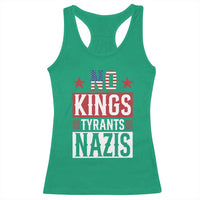 American Democracy Racerback Tank Top No Kings No Tyrants No Nazis