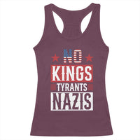 American Democracy Racerback Tank Top No Kings No Tyrants No Nazis