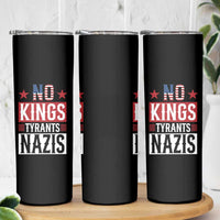 American Democracy Skinny Tumbler No Kings No Tyrants No Nazis