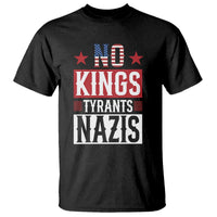 American Democracy T Shirt No Kings No Tyrants No Nazis