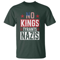 American Democracy T Shirt No Kings No Tyrants No Nazis