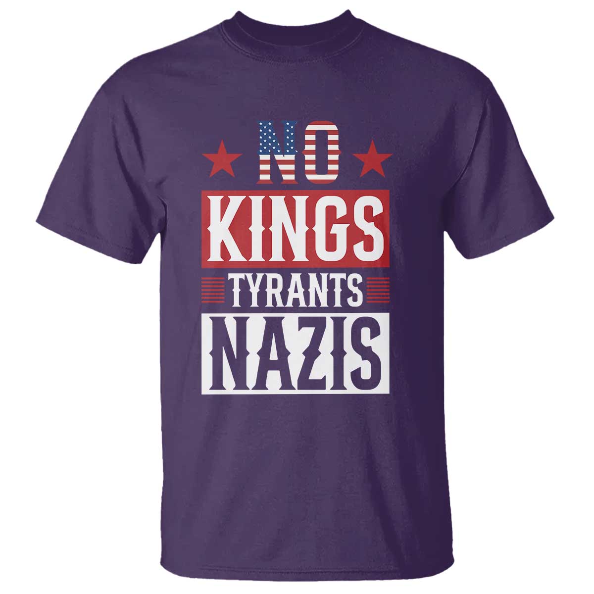 American Democracy T Shirt No Kings No Tyrants No Nazis