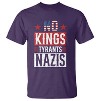 American Democracy T Shirt No Kings No Tyrants No Nazis