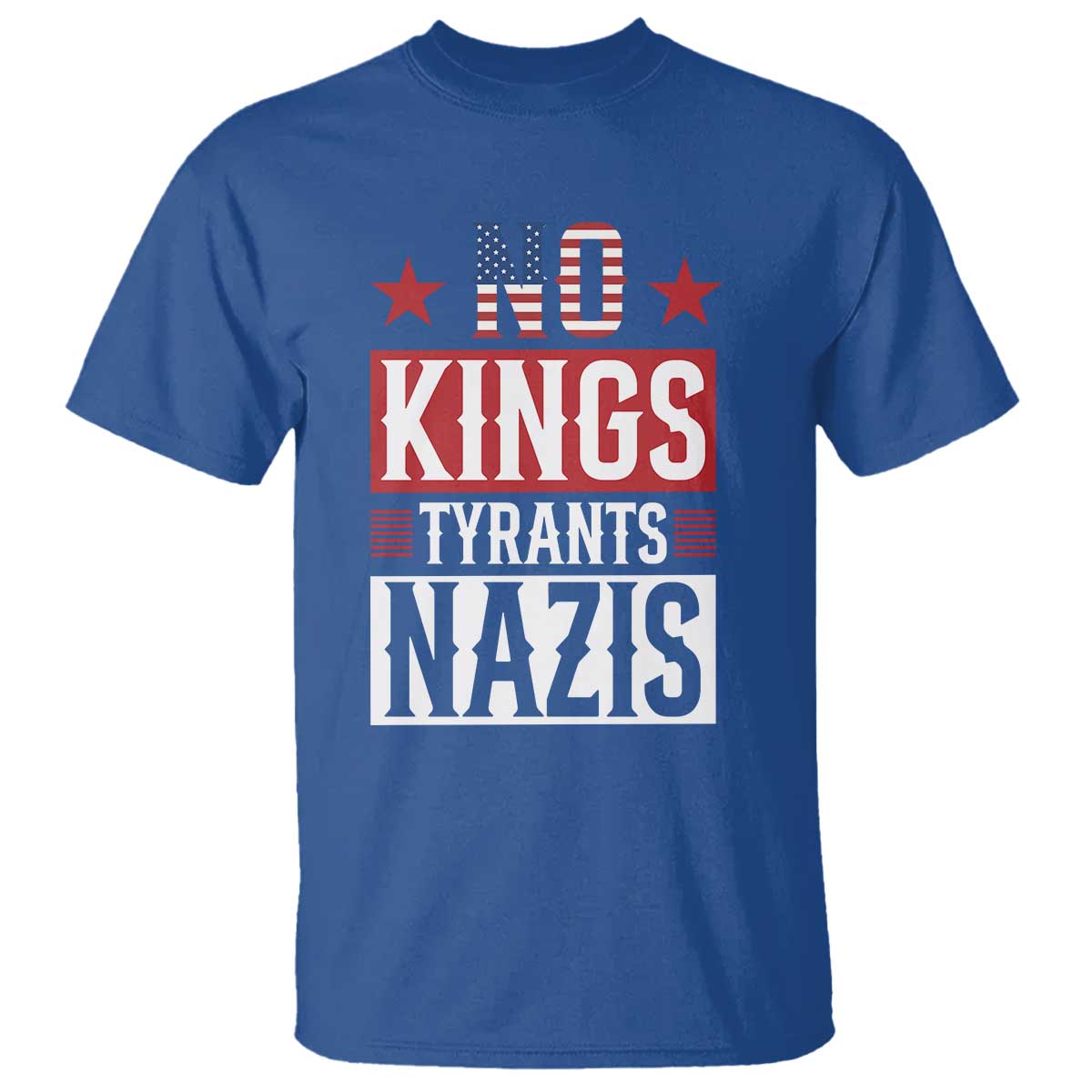American Democracy T Shirt No Kings No Tyrants No Nazis