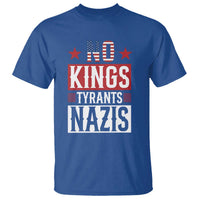American Democracy T Shirt No Kings No Tyrants No Nazis