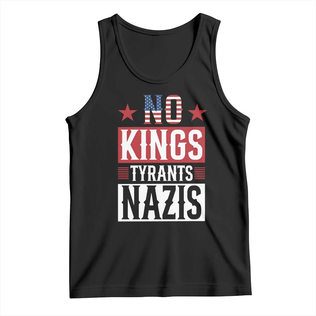 American Democracy Tank Top No Kings No Tyrants No Nazis