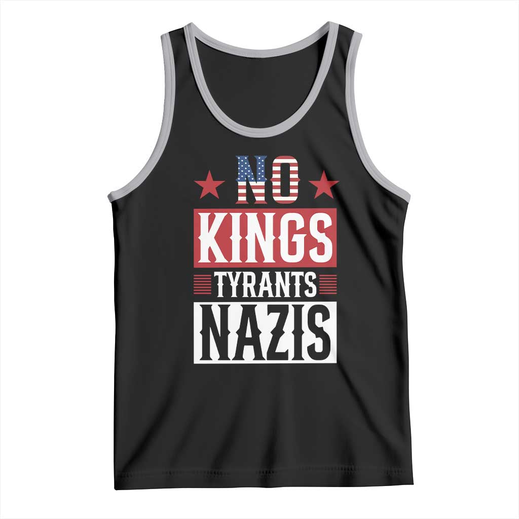American Democracy Tank Top No Kings No Tyrants No Nazis