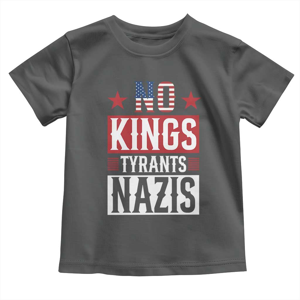 American Democracy Toddler T Shirt No Kings No Tyrants No Nazis