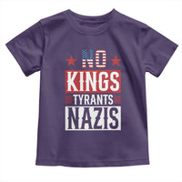 American Democracy Toddler T Shirt No Kings No Tyrants No Nazis