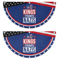 American Democracy Patriotic Fan Flag No Kings No Tyrants No Nazis