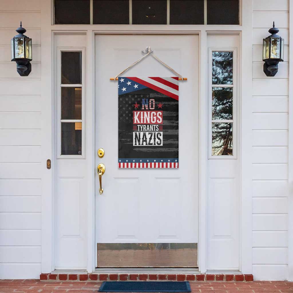 American Democracy Garden Flag No Kings No Tyrants No Nazis
