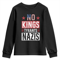 American Democracy Youth Sweatshirt No Kings No Tyrants No Nazis