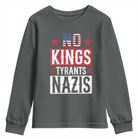 American Democracy Youth Sweatshirt No Kings No Tyrants No Nazis