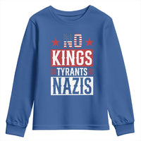 American Democracy Youth Sweatshirt No Kings No Tyrants No Nazis