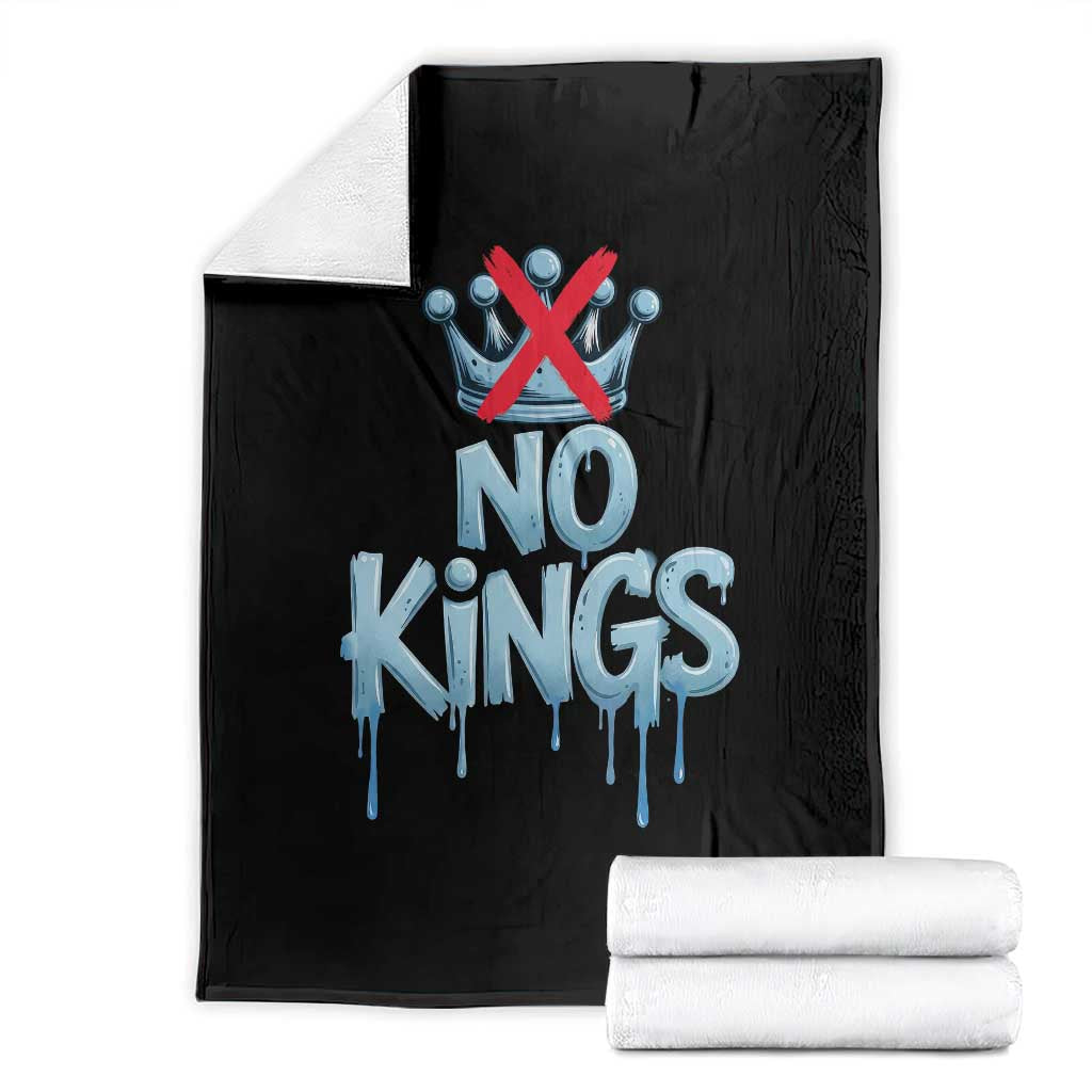 No Kings Abolish ICE Throw Blanket Anti Authoritarian Protest