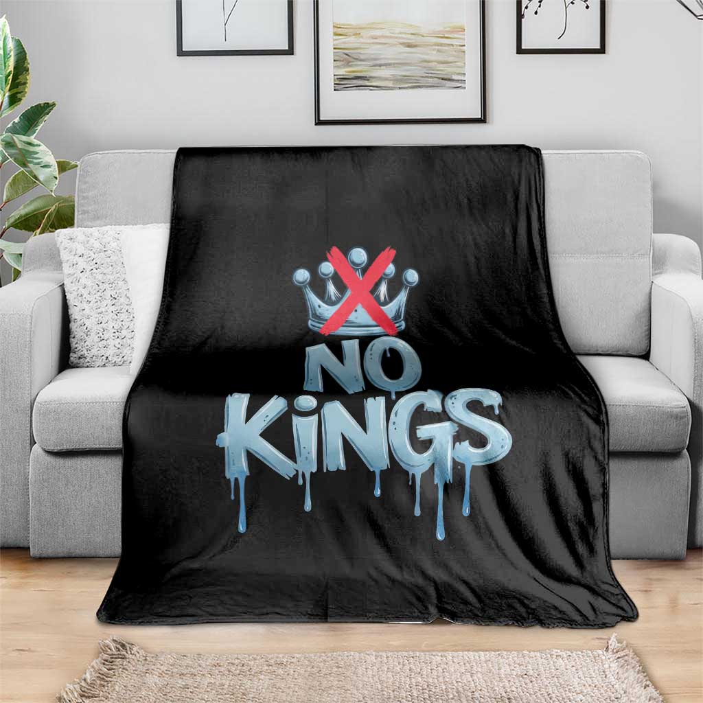 No Kings Abolish ICE Throw Blanket Anti Authoritarian Protest