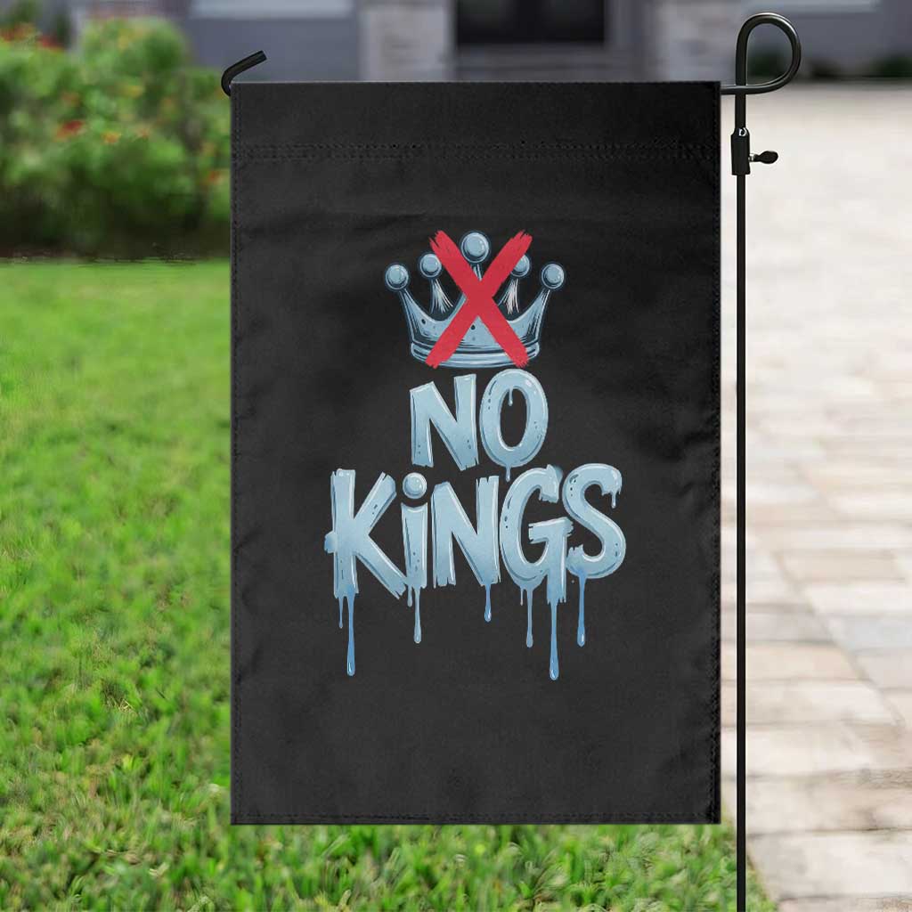 No Kings Abolish ICE Garden Flag Anti Authoritarian Protest