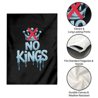 No Kings Abolish ICE Garden Flag Anti Authoritarian Protest