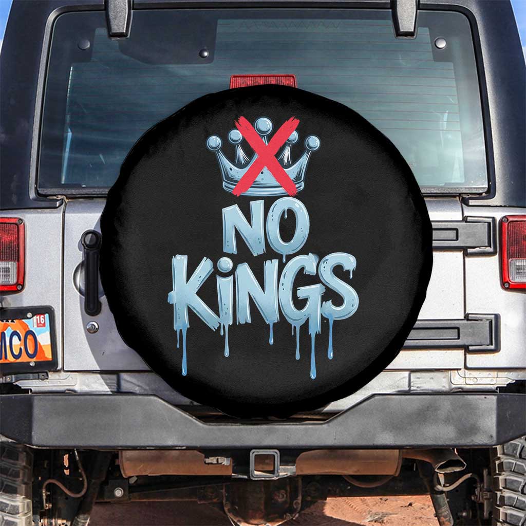 No Kings Abolish ICE Spare Tire Cover Anti Authoritarian Protest