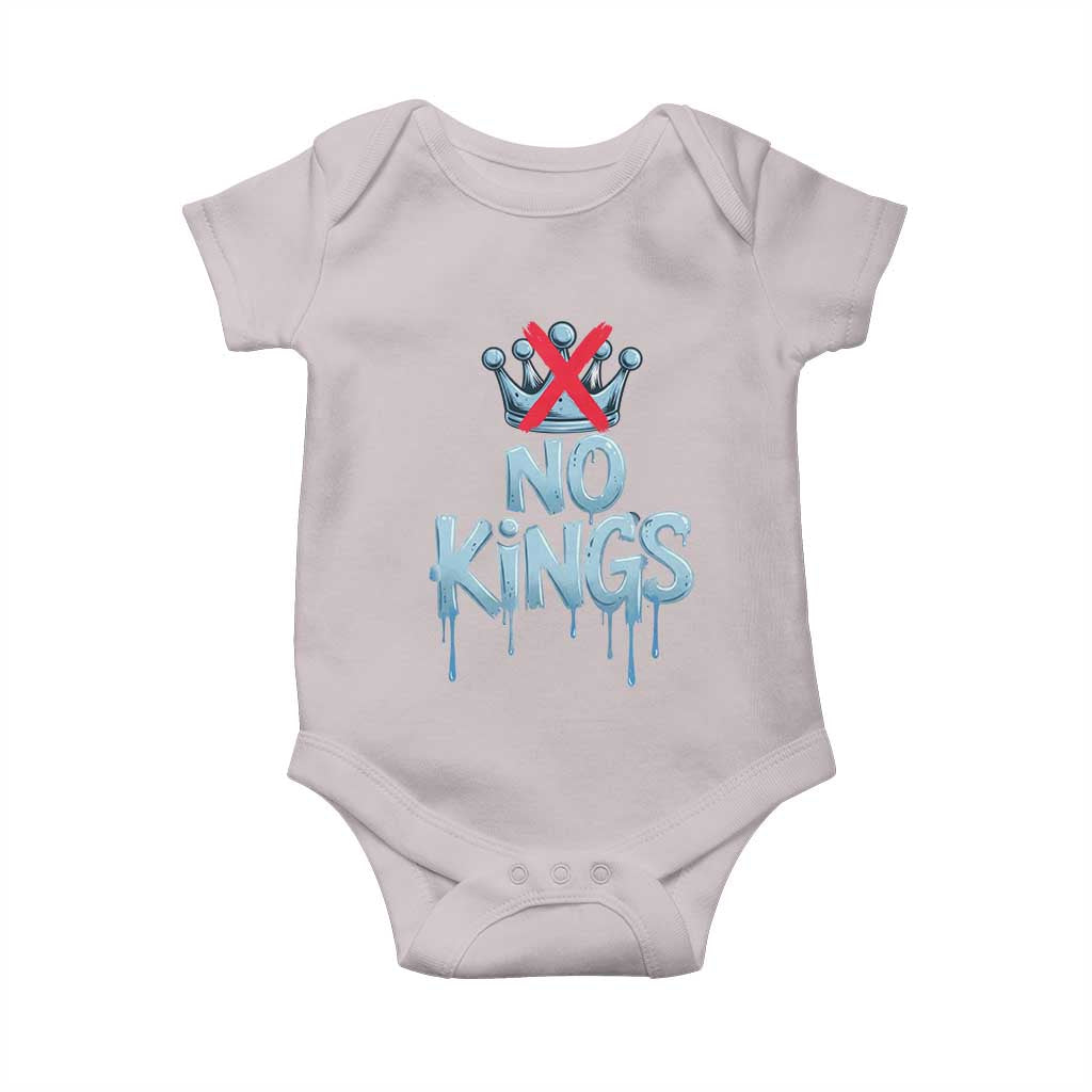 No Kings Abolish ICE Baby Onesie Anti Authoritarian Protest