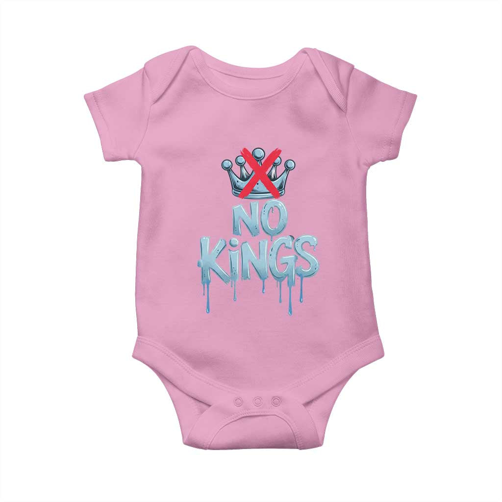 No Kings Abolish ICE Baby Onesie Anti Authoritarian Protest