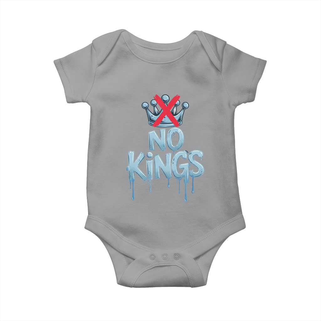 No Kings Abolish ICE Baby Onesie Anti Authoritarian Protest