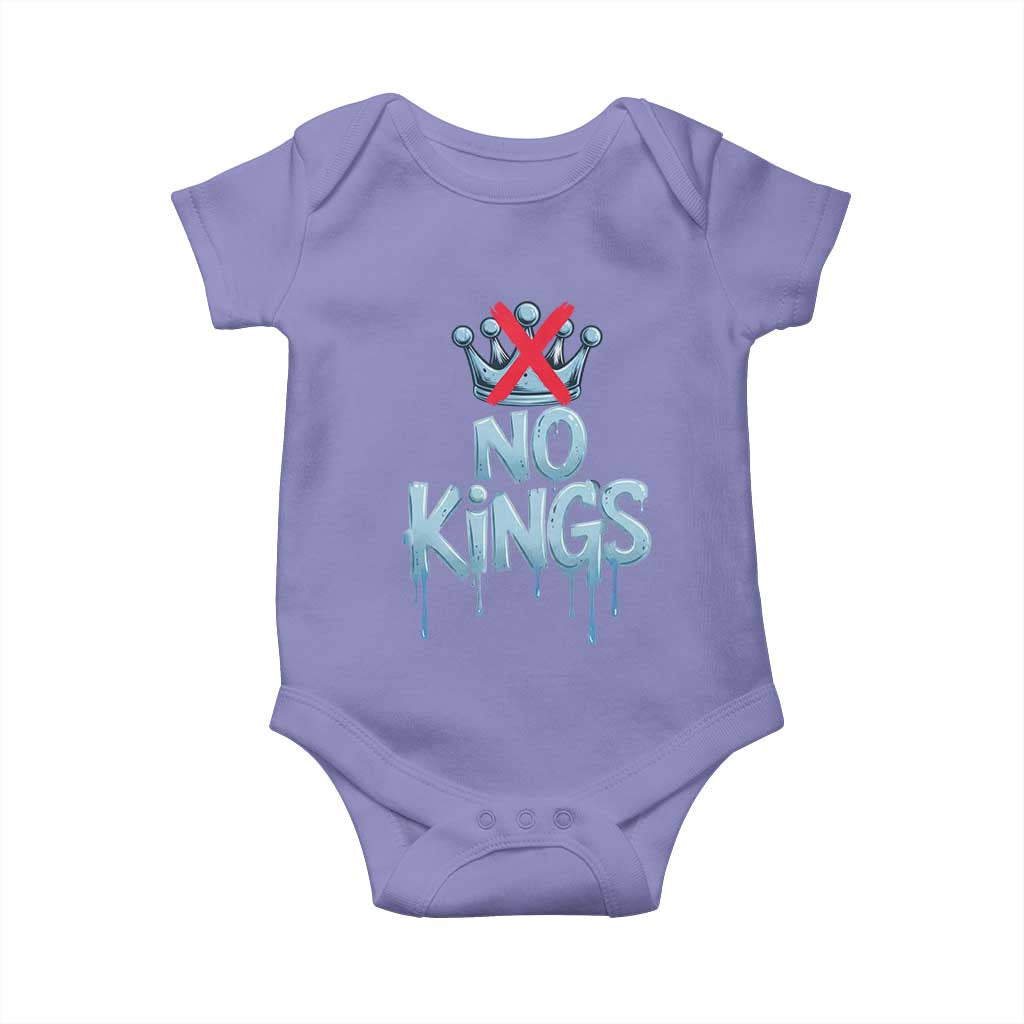 No Kings Abolish ICE Baby Onesie Anti Authoritarian Protest