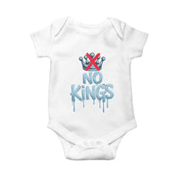 No Kings Abolish ICE Baby Onesie Anti Authoritarian Protest