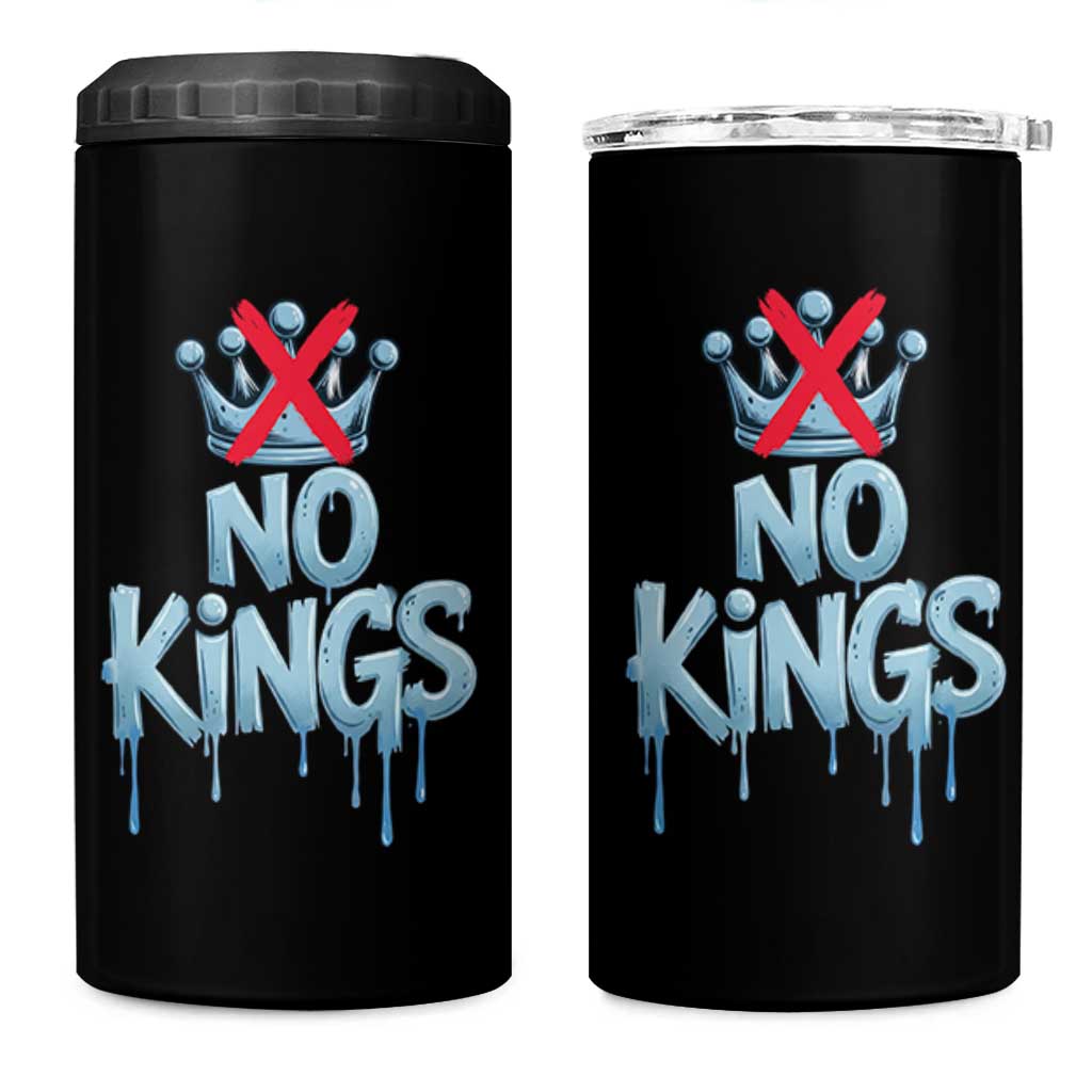 No Kings Abolish ICE 4 in 1 Can Cooler Tumbler Anti Authoritarian Protest