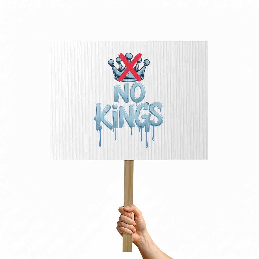 No Kings Abolish ICE Protest Sign Anti Authoritarian Protest