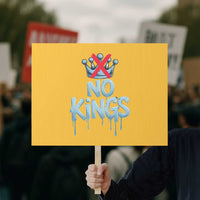 No Kings Abolish ICE Protest Sign Anti Authoritarian Protest