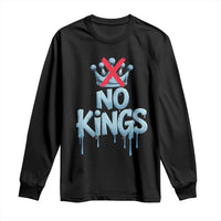 No Kings Abolish ICE Long Sleeve Shirt Anti Authoritarian Protest