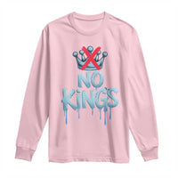 No Kings Abolish ICE Long Sleeve Shirt Anti Authoritarian Protest