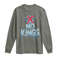 No Kings Abolish ICE Long Sleeve Shirt Anti Authoritarian Protest