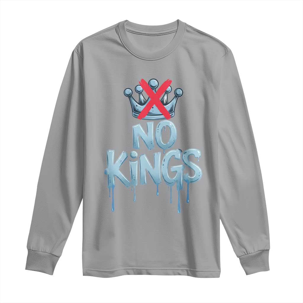 No Kings Abolish ICE Long Sleeve Shirt Anti Authoritarian Protest