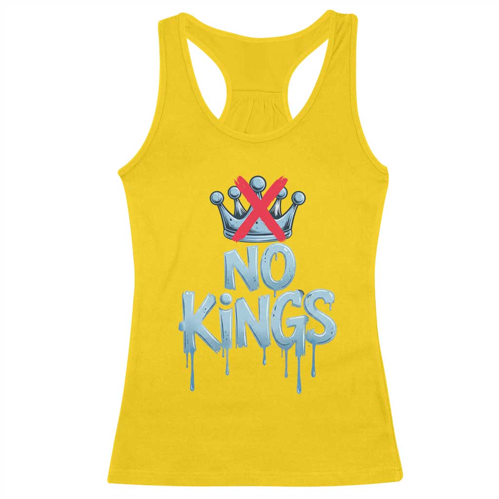 No Kings Abolish ICE Racerback Tank Top Anti Authoritarian Protest