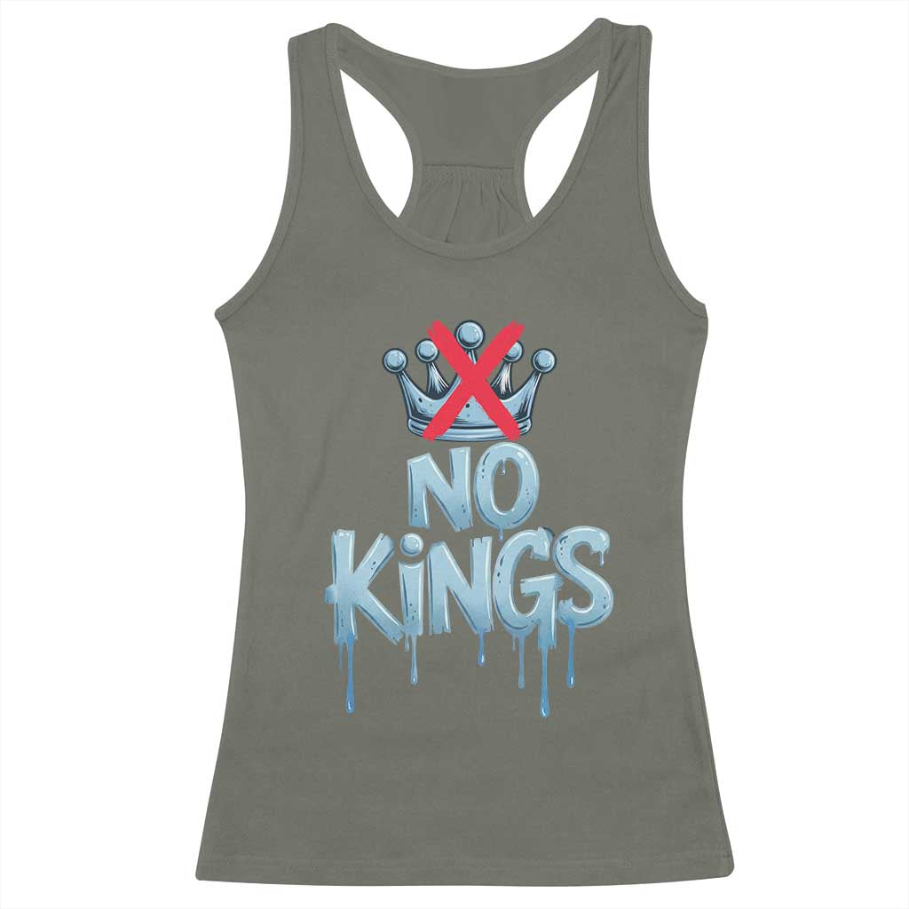 No Kings Abolish ICE Racerback Tank Top Anti Authoritarian Protest