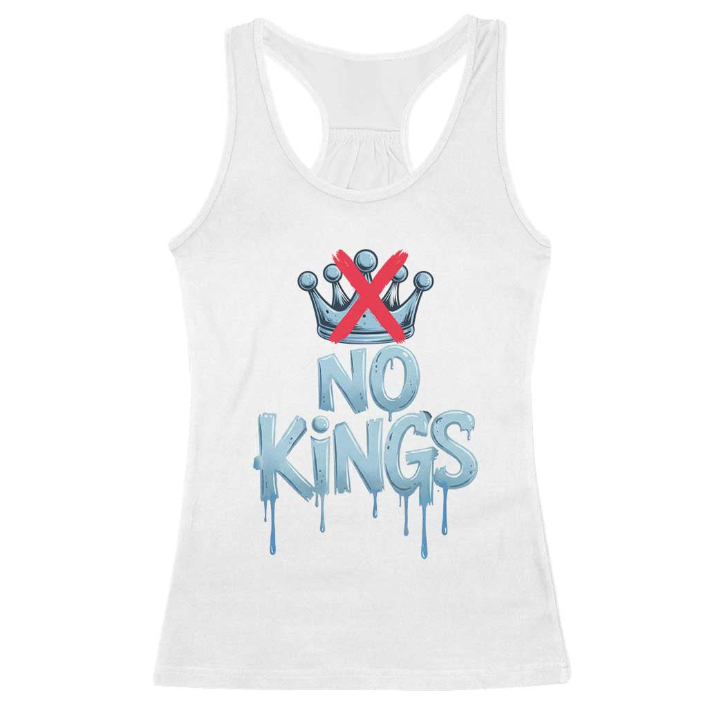 No Kings Abolish ICE Racerback Tank Top Anti Authoritarian Protest
